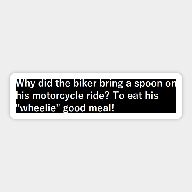 funny short sentence about bikers Sticker by felipequeiroz